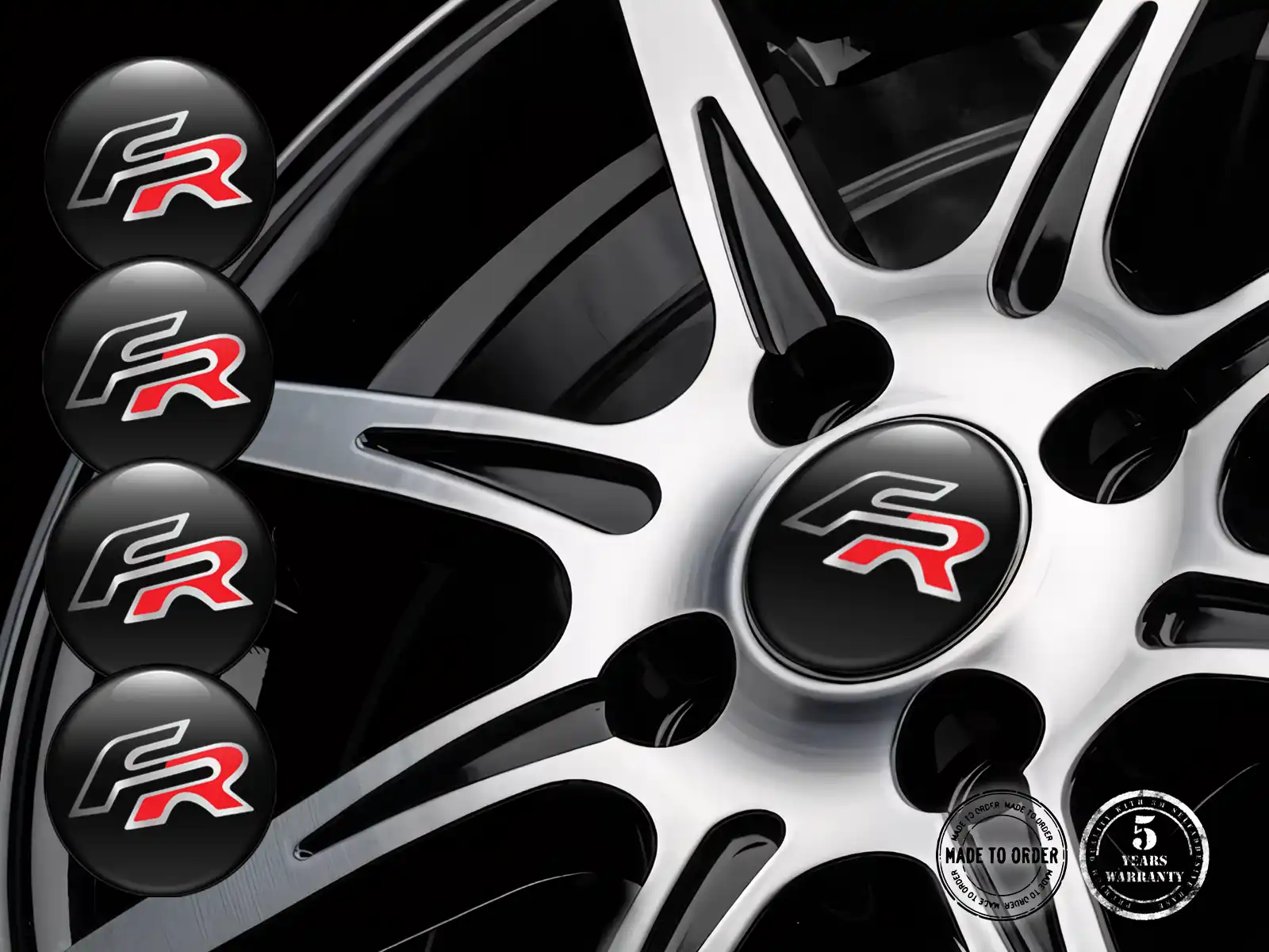 Seat Felgenaufkleber Edition Epoxy-Dome-Upgrade